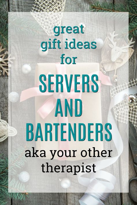 Great Gift Ideas for Servers | Great Gifts for Bartenders | Thank you gifts for waitress | Thank you gift for waiter | What to get my bartender for Christmas | Employee gift ideas Server Gift Ideas, Gifts For Bartenders, Ideas For Restaurant, Meaningful Gift Ideas, Christmas Gift Inspiration, Coworkers Christmas, Grandpa Birthday Gifts, Birthday Surprise Boyfriend, Bartender Gifts