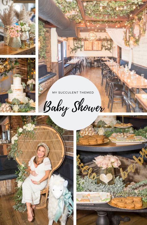 Baby Shower Neutral, Theme Garden, Garden Baby Showers, Green Baby Shower, Theme Nature, Baby Shower Inspiration, Baby Shower Flowers, Modern Mom, Boho Baby Shower