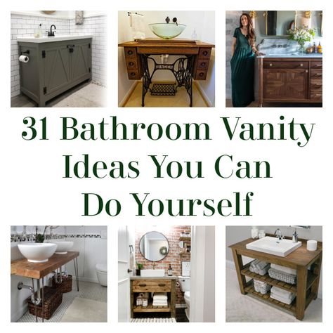 Hello, DIYers! Today we are talking about fabulous ways that you can update the vanity in your bathrooms! Whether you have plenty of space or you are working with a small square footage, this list has something that be in your skill-level and budget. You can even get creative with upcycling projects for something truly […] The post 31 Bathroom Vanity Ideas You Can Do Yourself appeared first on DIY Projects by Big DIY Ideas. Ikea Hack Vanity, Diy Rustic Bathroom Vanity, Diy Rustic Bathroom, Diy Bathroom Vanity Makeover, Barrel Sink, Bathroom Storage Hacks, Craft Organization Diy, Vintage Style Bathroom, Upcycle Dresser