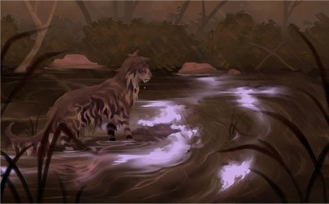 Cat Anatomy, Cat Oc, Warrior Cats Art, Cat Pose, Rainy Night, Black Water, Warrior Cat, Ethereal Art, Warrior Cats