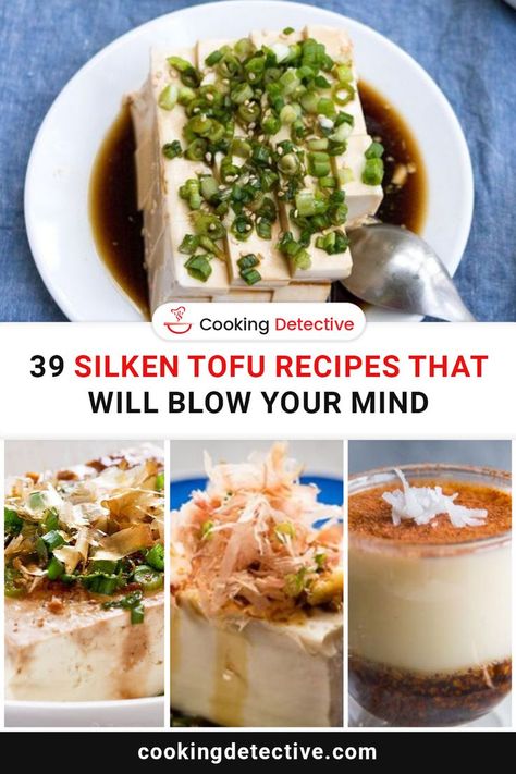 Silken Tofu Recipes Cold Silken Tofu Recipes, Substitutes For Eggs, Silken Tofu Recipes, Vegan Substitutes, Breakfast Bread Recipes, Fancy Dinner Party, Silken Tofu, Quick Breakfast Recipes, Egg Recipes For Breakfast