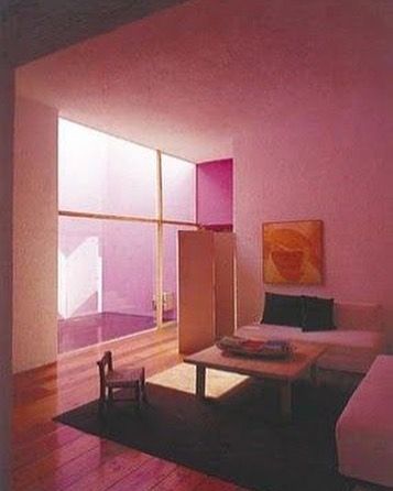 Casa Galvez by Luis Barragan, Mexico, 1955 Casas Coloniales, Vintage Interiors, Pink Room, Pink Walls, Angkor, Wabi Sabi, Interior Spaces, Colorful Interiors, Color Inspiration