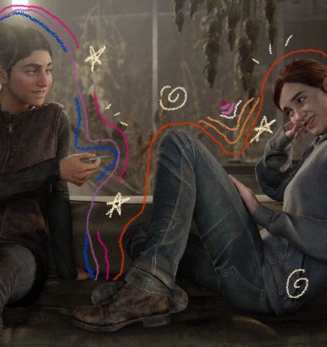 Ellie Williams Dina, Tlou Discord Banner, Ellie And Dina Pfp, Ellie Williams Lesbian Flag Icon, Dina Tlou2 Icon, Ellie Pfp The Last Of Us, The Last Of Us Dina And Ellie, Ellie And Dina Tlou, Tlou Matching Pfp Joel And Ellie