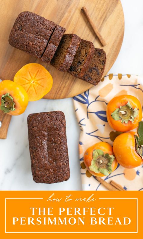 Persimmon Recipes Breads, Keto Persimmon Cookies, Hachiya Persimmon Bread, Persimmon Banana Bread, Recipes Using Persimmons, How To Freeze Persimmons, Persimmon Pulp Recipes, Persimmon Puree Recipes, Persimmon Cookies Easy