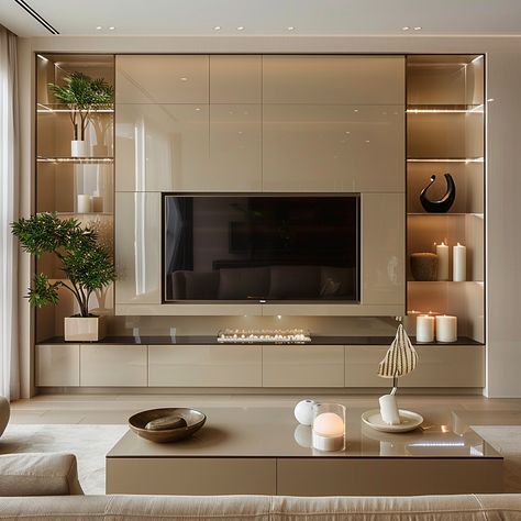 Tv Wall Unit Designs, Contemporary Home Design, Luxury Villa Design, Wall Unit Designs, Wall Tv Unit Design, Tv Wall Unit, Fancy Houses, Grand Homes, Contemporary House Design