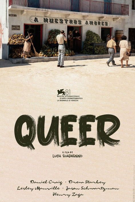 QUEER (2024) poster design by Duck Town X Poster Movie A24, Queer 2024 Movie, Movie Poster Design Inspiration, Queer Luca Guadagnino, Musical Movie Poster, Queer Posters, 2024 Movies, Cinematic Poster, Movie Poster Ideas