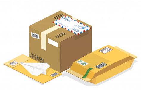 Isometric postal parcels, mails Free Vector | Free Vector #Freepik #vector #freebackground #freepaper #freebox #freestamp Send Package, Good Instagram Captions, Isometric Illustration, Inkjet Printing, Photo Canvas, Instagram Captions, Hanging Signs, Vector Free, Packaging