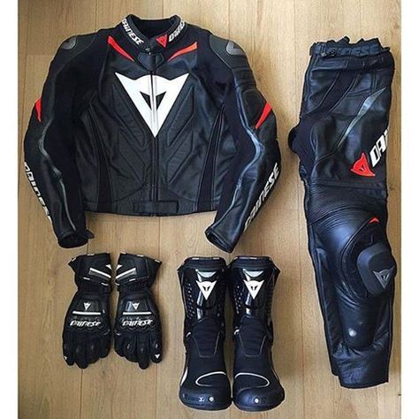 Thumbs up if you're a true Dainese rider!!  Visit us at Forbes Town Center, cor. Burgos Cicle, Rizal Drive Taguig, Metro Manila or contact us at (02) 555.1206! Motorcycle Leathers Suit, Bike Suit, Motorbike Jackets, Biker Gear, Motorcycle Suit, Biker Outfit, Leather Gear, Leather Jacket Style, Garment Industry