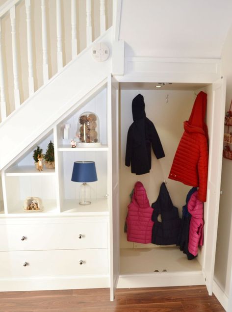 DLC1052 - Understairs Storage by Deanery Furniture Understairs Storage Ideas, Understair Storage, Under Stairs Nook, Room Under Stairs, Space Under Stairs, Stair Nook, Closet Under Stairs, تحت الدرج, Under Stairs Storage