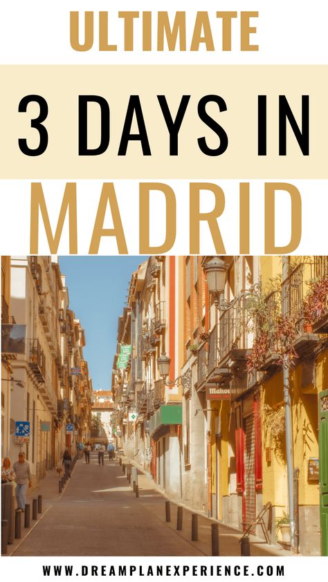 Must Do In Madrid, Madrid To Do, Madrid Must See, Madrid Itinerary, Day Trip Ideas, Madrid Travel, Cities To Visit, Itinerary Planning, Europe Travel Guide