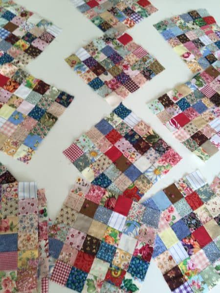 Scrappy Quilts Ideas, 16 Patch Quilt, Stamp Quilt, Crumb Quilt, Postage Stamp Quilt, Doll Quilts, Scrappy Quilt Patterns, Quilt Square Patterns, String Quilts