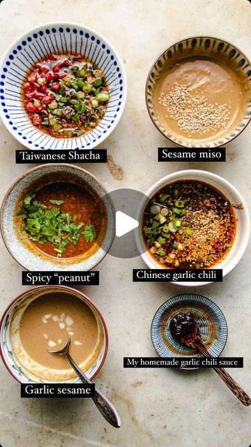 ChihYu Chiang | I Heart Umami® on Instagram: "FIVE HotPot Dipping Sauces. Which one is your favorite? ⁠ ⁠ From spicy chili garlic to creamy sesame, hot pot lovers! This post is for you! ⁠ ⁠ 5 flavors - ⁠ ✅ Creamy garlic sesame⁠ ✅ Chinese spicy chili garlic⁠ ✅ Taiwanese shacha ⁠ ✅ Japanese sesame miso⁠ ✅ Spicy peanut sauce!⁠ ⁠ They are all gluten-free, and paleo, and most of them are plant-based, too!⁠ ⁠ Just mix and DIP! ⁠ ⁠ ➡️ RECIPE - tap the URL link in my profile @iheartuammi.ny Thank you!⁠ ⁠ p.s. Pair the hotpot dipping sauces with my miso hotpot on the blog for the ultimate winter feast!⁠ .⁠ .⁠ .⁠ #hotpot #hotpotsauces #hotpotsauce #shabushabu #shabu #dippingsauce #sauce #winterfood #holidayrecipes #winterrecipes #healthyrecipes #healthydinnerideas #healthydinnerrecipes⁠ .⁠ https://i Hotpot Sauce Recipe, Hot Pot Sauce, Hotpot Dipping Sauce, Shabu Shabu Recipe At Home, Hot Pot Dipping Sauce Recipe, Hotpot Sauce, Shabu Shabu Recipe, Japanese Hot Pot, Winter Feast