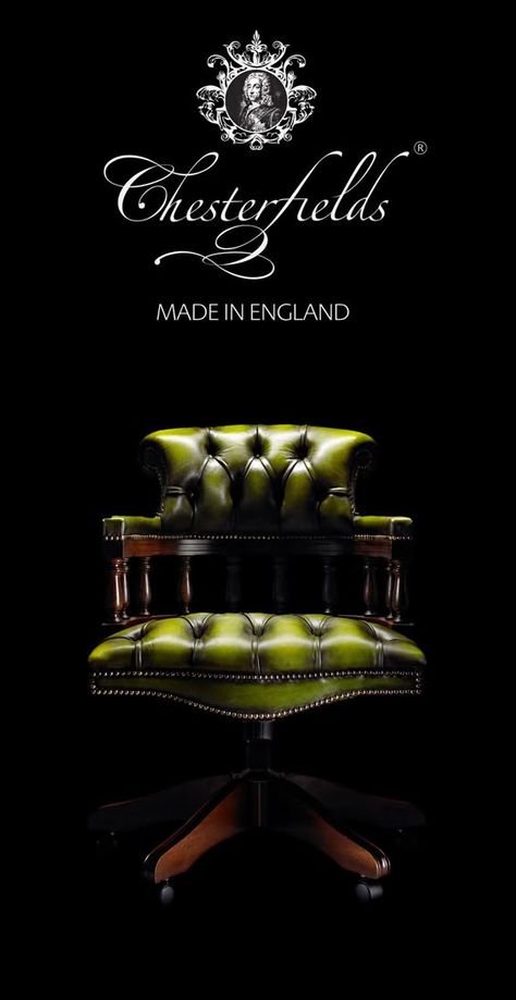 The best of past and present design hand-made in the United Kingdom since 1780. Invest in an object of great beauty and discover the true value of a Chesterfield office chair. Chesterfield Office Chair, Chesterfield Office, Luxury Office Chairs, Chesterfield Furniture, Office Layout, Chesterfield Chair, Diy Desk, Chesterfield Sofa, Man Caves