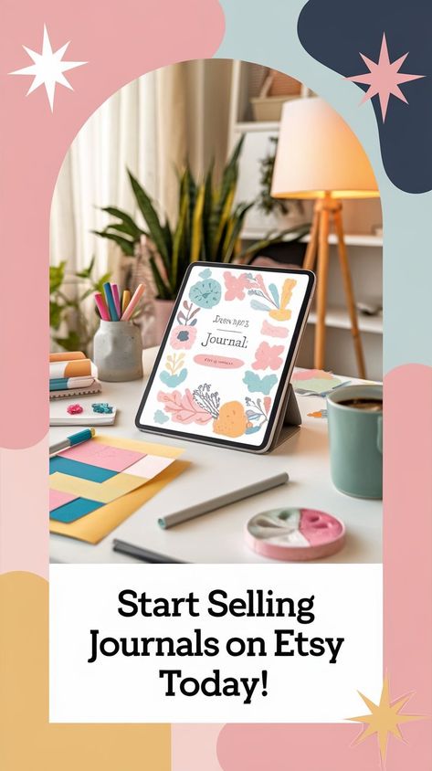 Want to earn extra income online? Learn how Using Canva helps create stunning designs for Passive Income Selling Journals. Explore Canva Tricks and Canva Tutorials to perfect your skills. Dive into Selling Digital Products on Etsy and discover tips for Selling Graphics On Etsy to maximize your profit. #gg #incomepillar #howtoselljournalsonetsy Creating Journals On Canva, Sell Journals, Selling Journals, Selling Digital Products On Etsy, Canva Tricks, Sell Printables, Stable Income, Canva Tutorials, Extra Income Online