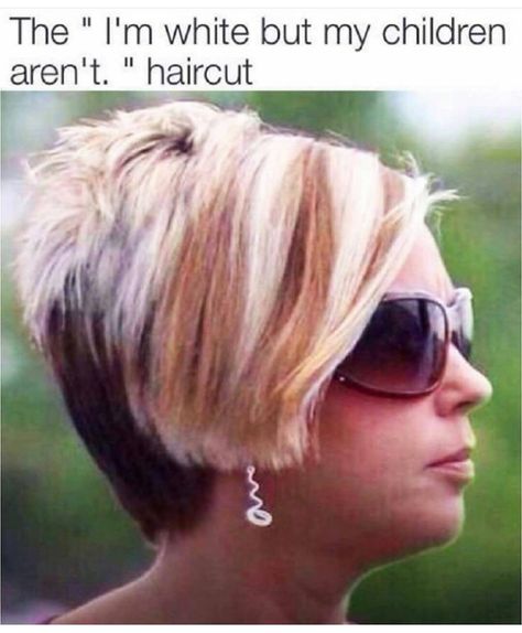 "The can I speak to a manager" haircut. "The I can say the n word too" haircut. "The I don't date white guys" haircut. All that's true and a whole lot more. When you see that haircut if none of the above is true they were influenced by black people somehow ..... #positivethoughts #positivity #positivevibes #positiveenergy #positivelife #quote #quotes #programming #programmers #javascript #computerscience #exercise #workout #fitness #haskell #code #php #html #css #webdevelopment #web #movie #cine My New Haircut, E Mc2, Dna Test, New Haircuts, Comedy Central, Single Person, E Card, The Cw, Bones Funny