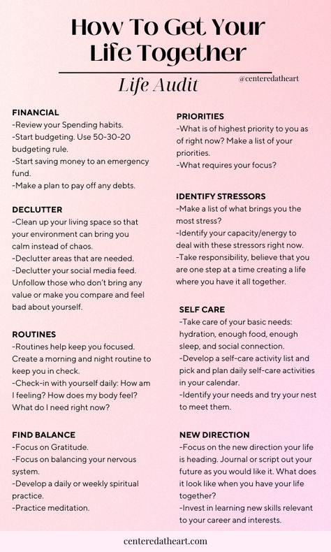 wealth affirmations aesthetic Weekly Priorities List, How To Prioritize Life, Life Priorities List, Getting Your Life Together, How To Work On Yourself, How To Reset Your Life, Self Improvement Tips Personal Development, How To Get Your Life Together, Get My Life Together Checklist