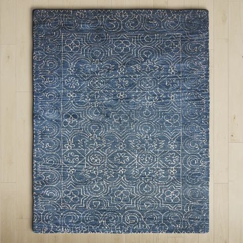 Blue Grey Rug, Ivory Area Rug, Kitchen Mirror, Metal Mirror, Ivory Rug, Birch Lane, Decorating Coffee Tables, Blue Ivory, Apartment Ideas