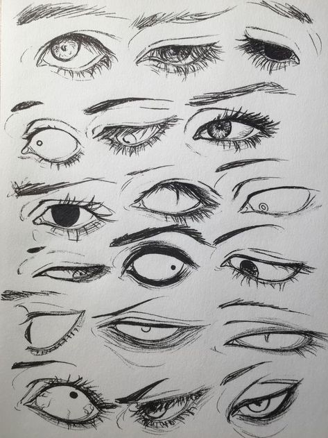 Nose Studies, Eye Sketches, Punk Clothes, Creepy Eyes, Eye Drawing Tutorials, Drawing Eyes, Drawing Faces, Making Stuff, Anatomy Study