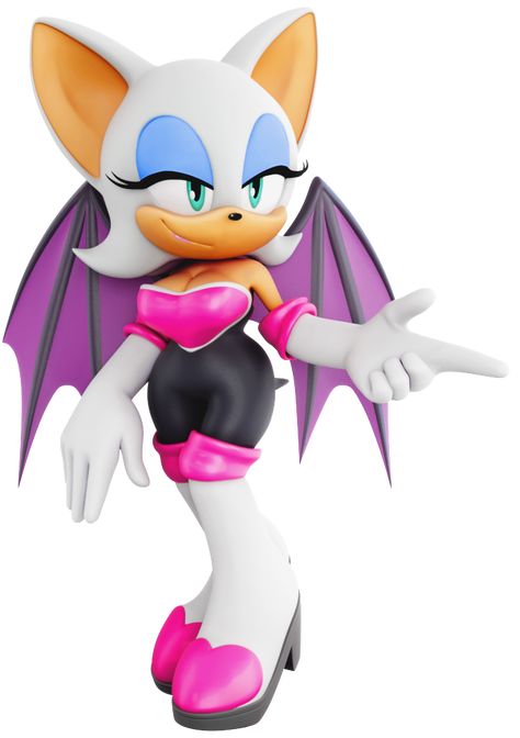 I like how the artist gave back some of Rouge' s curvyness from SA2 | Sonic the Hedgehog | Know Your Meme Rouge From Sonic, Shadow And Rouge, Sonic Adventure 2, Sonic X, Game Sonic, Bat Art, Rouge The Bat, Sonic Heroes, Sonic Fan Characters