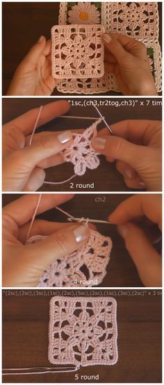 Crochet Granny Square Lace Motif - Crochet Kingdom Crochet Legend, Granny Square Lace, Grannysquares Crochet, Crochet Kingdom, Granny Square Häkelanleitung, Motifs Granny Square, Crochet Granny Square Tutorial, Squares Crochet, Confection Au Crochet