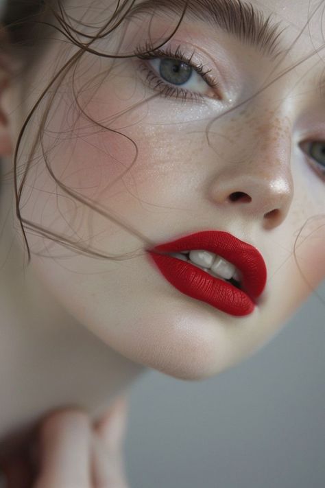 Face Makeup Aesthetic, True Red Lipstick, Lipstick Ideas, Red Lipstick Makeup Looks, Bronze Smokey Eye, Taupe Eyeshadow, Lipstick Dark Red, Pink Eyeshadow Look, Red Lipstick Makeup