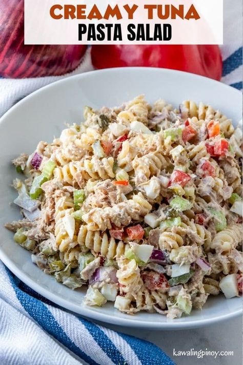 Creamy Tuna Pasta Salad, Penne Pasta Salads, Creamy Tuna Pasta, Tuna Pasta Salad, Tuna Salad Pasta, Tuna Pasta, Light Meals, Easy Lunch Recipes, Pasta Salad Recipes