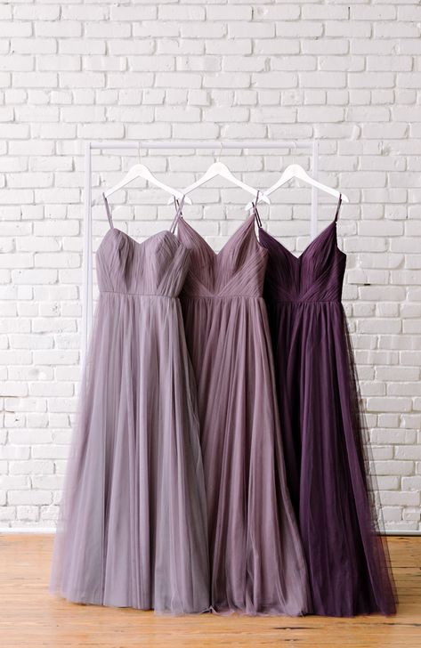 Lavender Wedding Theme, Lavender Bridesmaid, Mauve Wedding, Purple Wedding Theme, Purple Bridesmaids, Purple Bridesmaid Dresses, Bridesmaid Dress Colors, Wedding Theme Colors, Dusty Purple