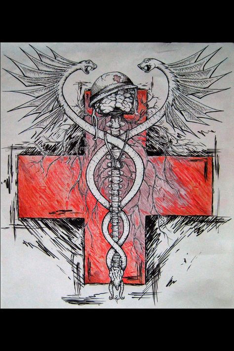 Navy Hospital Corpsman, Navy Tattoos, Ems Tattoos, Tactical Medic, Fire Fighter Tattoos, Navy Corpsman, Army Medic, Firefighter Art, Medical Tattoo