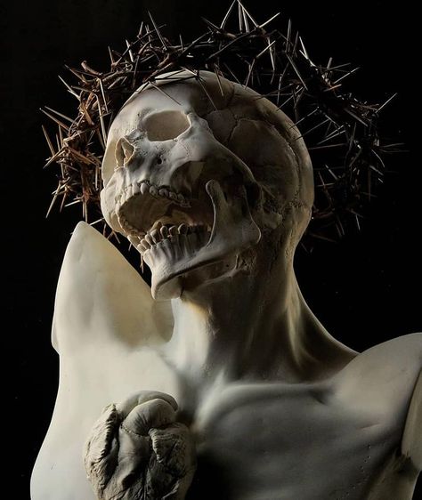 Emil Melmoth Artworks, Emil Melmoth Sculpture, Emil Melmoth, Skull Reference, Horror Photography, Flash Tattoo Designs, Cemetery Art, Skull Painting, Sculpture Painting