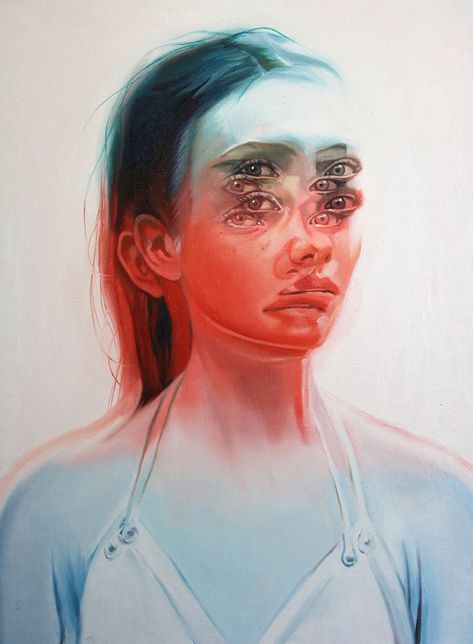 Alex Garant - Toronto, ON, Canada Artist - Painters - Artistaday.com Alex Garant, Spoke Art, Psy Art, A Level, Surrealism Painting, Montage Photo, Glitch Art, A Level Art, Gcse Art