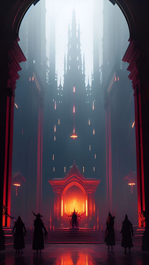 What a nice looking place too visit Evil Kingdom, Dark Cathedral, Evil Castle, Evil Lair, Villain Era, Church Games, Evil Tattoo, What Is Evil, Castle Decor