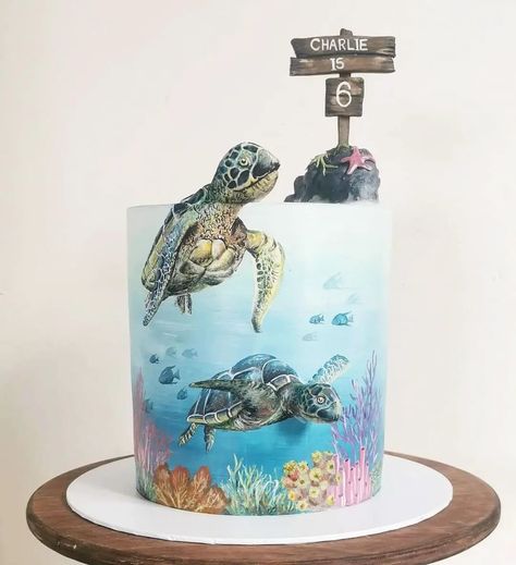 Perfect Cakes - Modern wedding cakes West Midlands on Instagram: “UNDER THE SEA... Just to show you that I don't just paint country scenes, I thought I would share this cute little occasion cake with you…” Modern Wedding Cakes, Modern Wedding Cake, Country Scenes, Occasion Cakes, Perfect Cake, West Midlands, Modern Wedding, Under The Sea, Wedding Modern