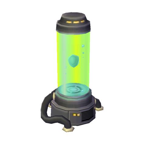 Laboratory Capsule NL Model - List of sci-fi furniture in New Leaf - Animal Crossing Wiki - Nookipedia Sci Fi Battery, Sci Fi Capsule, Sci Fi Objects, 80s Cyberpunk, Sci Fi Furniture, Chemistry Videos, Science Table, Animal Crossing Wiki, Sci Fi Props