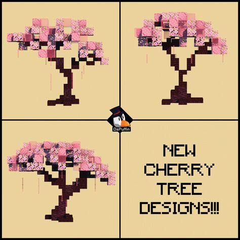 Minecraft Pasta, Minecraft Storage, Minecraft Tree, Minecraft Japanese, Minecraft Statues, Minecraft Theme, Minecraft House Plans, Cherry Blossom Trees, Minecraft House Tutorials