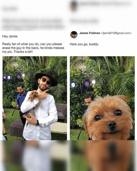 Photoshop King Takes Photo-Editing Requests Way Too Literally! | Page 17 of 50 | Constative.com Photoshop Funny, James Fridman, Photoshop Fail, Funny Photoshop, Genuine Smile, Photoshop Photos, Screwed Up, Funny Photos, Funny Animals