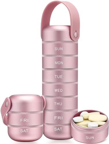 Supplements Organization, Weekly Pill Organizer, Spicy Snacks Recipes, Stylish Luggage, Pill Holder, Pill Container, Medicine Organization, Care Box, Spicy Snacks