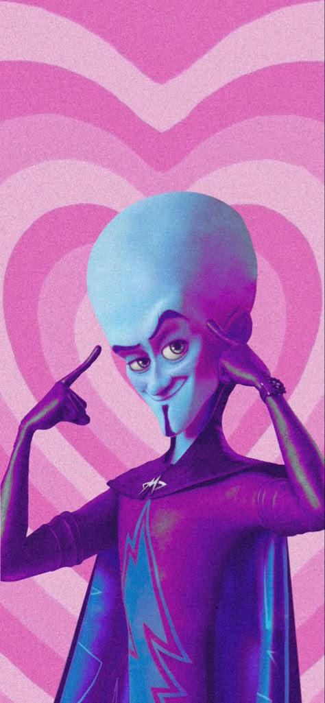 #megamind #aesthetic #wallpaper #lockscreen #pink Mega Mind Aesthetic, Megamind Valentines, Majestic Wallpaper Aesthetic, Mega Mind Wallpaper, Megamind Background, Megamind Wallpaper Aesthetic, Megamind No B, Megamind Pfp, Megamind Aesthetic