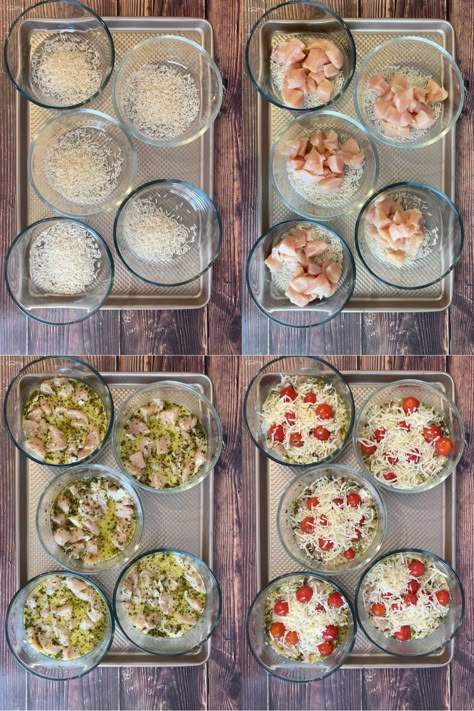 Chicken Pesto Bakes Meal Prep - Stay Fit Mom Meal Prep In Containers, Meal Prep Oven Meals, Comfort Food Meal Prep, Light Dinner Meal Prep, Meal Prep Bowls Healthy Easy, Meal Prep That Reheats Well, Lowcarb Meal Prep Ideas, Single Bowl Meal Prep, Single Serve Macro Meals