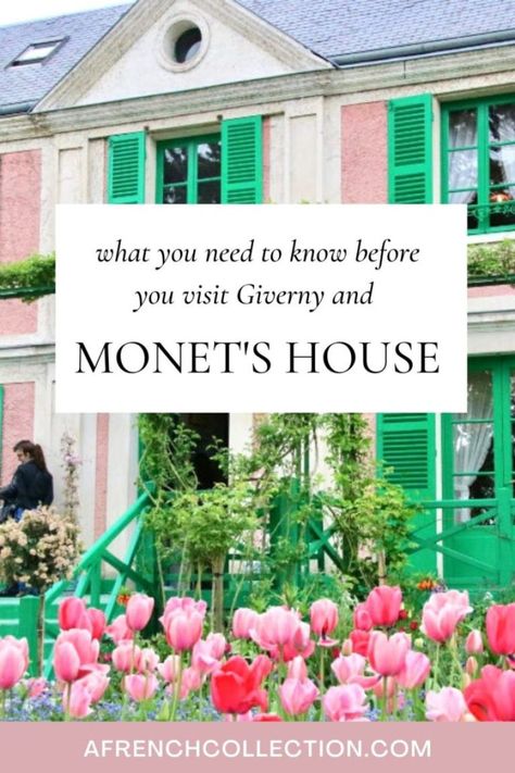 Claude Monet's House at Giverny | A French Collection Paris Girls Trip, Claude Monet House, Giverny Monet, Artist Monet, Giverny France, Painters Studio, French Travel, Trip To France, Lily Garden