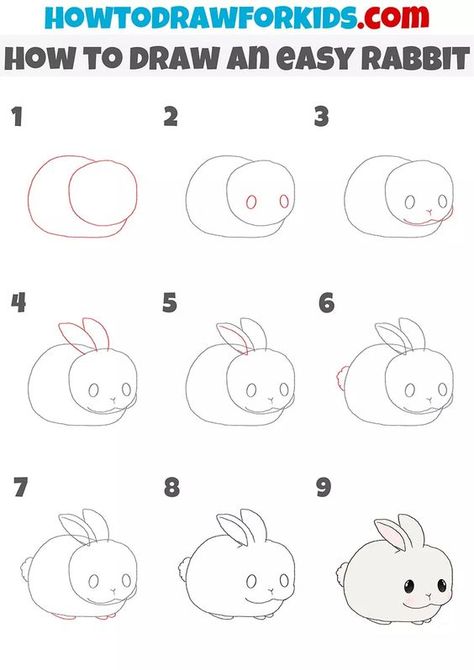 How to Draw a Rabbit Drawings step by step for kids #drawingsstepbystepforkids Drawing ideas #drawingideas Drawing ideas for kids #drawingideasforkids 4.376 Draw A Rabbit, Easy Halloween Drawings, Landscape Drawing Easy, Hard Drawings, Drawing Ideas For Kids, Easy Animal Drawings, Drawing Superheroes, Rabbit Drawing, Easy Drawings For Kids