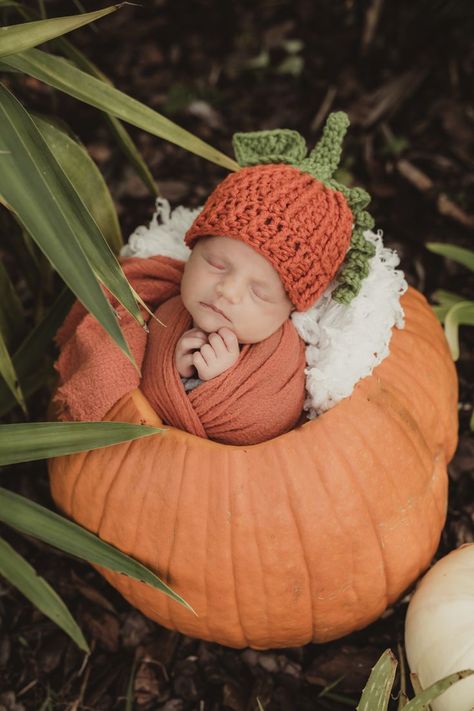 Baby Pumpkin Hat, Pumpkin Pictures, Pumpkin Hat, Bonnet Crochet, Soft Hats, Halloween Hats, Newborn Crochet, Newborn Hat, Halloween Photos