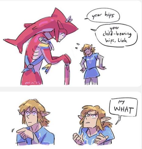 Hot Link Fanart Botw, Link X Prince Sidon, Botw Sidon X Link, Legend Of Zelda Link X Sidon, Link And Sidon Botw Fanart, Link And Sidon Fanart, Trans Link Loz, Sidon X Link Comic, Link And Sidon Botw