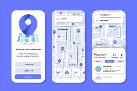 App Map Design, Map App Design, Map Location Design, Bus App, Application Ui Design, App Map, Location Design, Ui Ux 디자인, App Design Layout