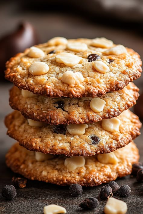 🥣🌰 Découvrez ces biscuits avoine amandes ! Croquants à l'extérieur et moelleux à l'intérieur, ils sont parfaits pour une pause gourmande saine. À déguster sans modération ! 😍📌 Biscuits Noel, Biscuits Diététiques, Cooking Chef, Sans Gluten, Oats, Cookies Et Biscuits, Air Fryer, Biscuits, Coffee Shop