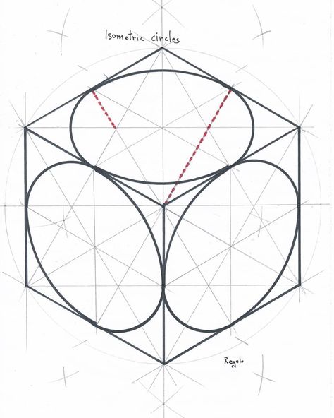 Isometric Circle Drawing, Isometric Circle, Ellipse Shape, Polygon Art, All Anime Characters, Circle Drawing, Jewelry Drawing, Math Art, December 17