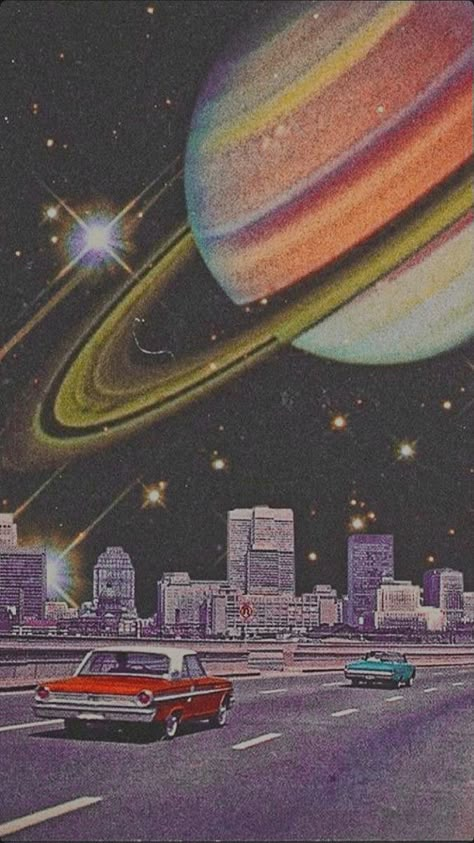 Retro Space Aesthetic, Vintage Space Art, Great Wallpapers, Retro Wallpaper Iphone, Dorm Art, Psy Art, Retro Background, Pop Art Wallpaper, Edgy Wallpaper