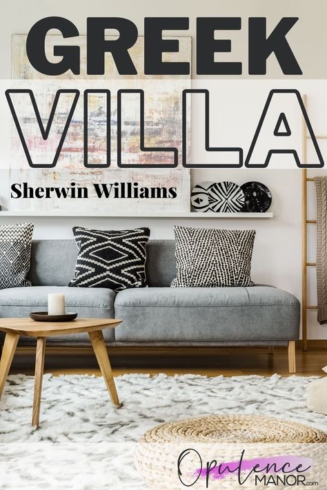 Sw Greek Villa, Sherwin Williams Greek Villa, North Facing Rooms, Greek Villa Sherwin Williams, Off White Paint Colors, Greek Villa, Off White Paint, Greek Villas, Off White Paints