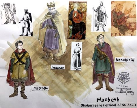 Macbeth Costume Design, Macbeth Clothing, Shakespearean Costumes, Macbeth Shakespeare, Shakespeare Macbeth, Costume Design Sketch, Shakespeare Festival, Emma Thompson, Sweeney Todd