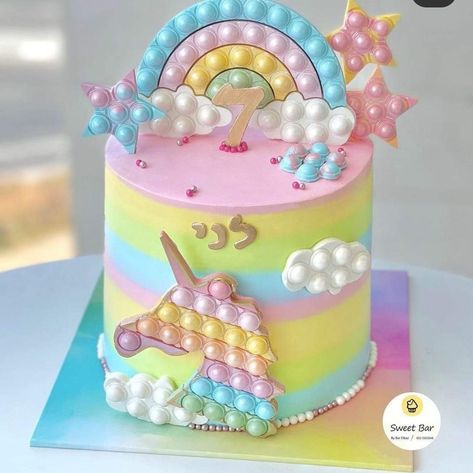 Pop It Rainbow Cake, Popit Birthday Cake, Popits Cake, Poppet Cake, Pop It Birthday Cake, Popit Cake, It Birthday Cake, Bolo Pop It, Popit Party