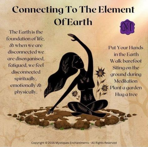 Wicca Knowledge, Witchy Lifestyle, Element Of Earth, Goddess Magick, Nature Witch, Witchcraft Spells, Healing Room, Wiccan Magic, Elemental Magic